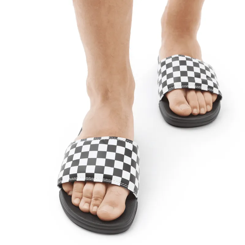 VANS Checkerboard La Costa Slide-on Voor Heren Zwart (VN0A5HF527I)