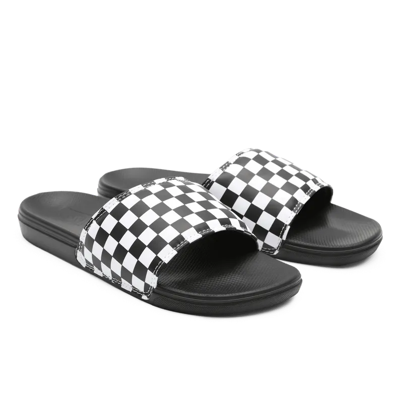 VANS Checkerboard La Costa Slide-on Voor Heren Zwart (VN0A5HF527I)