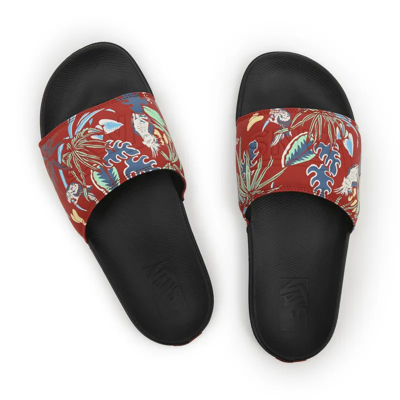 VANS Hawaiian Jungle La Costa Slide-on Slippers Rood (VN0A5HF5AN6)