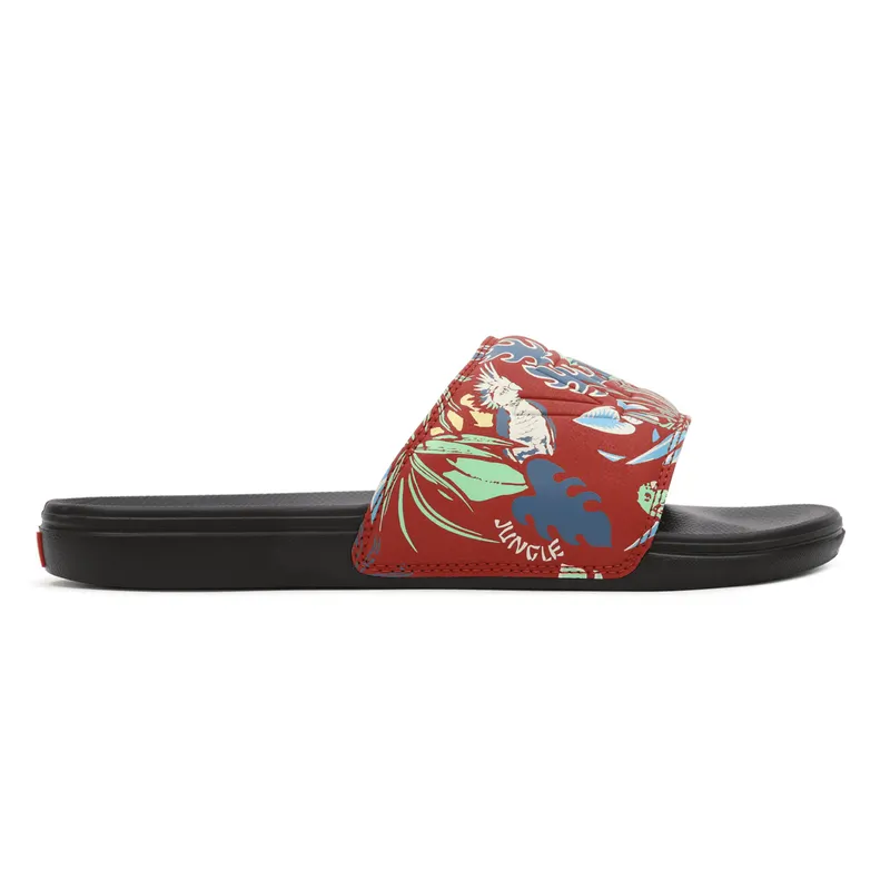 VANS Hawaiian Jungle La Costa Slide-on Slippers Rood (VN0A5HF5AN6)