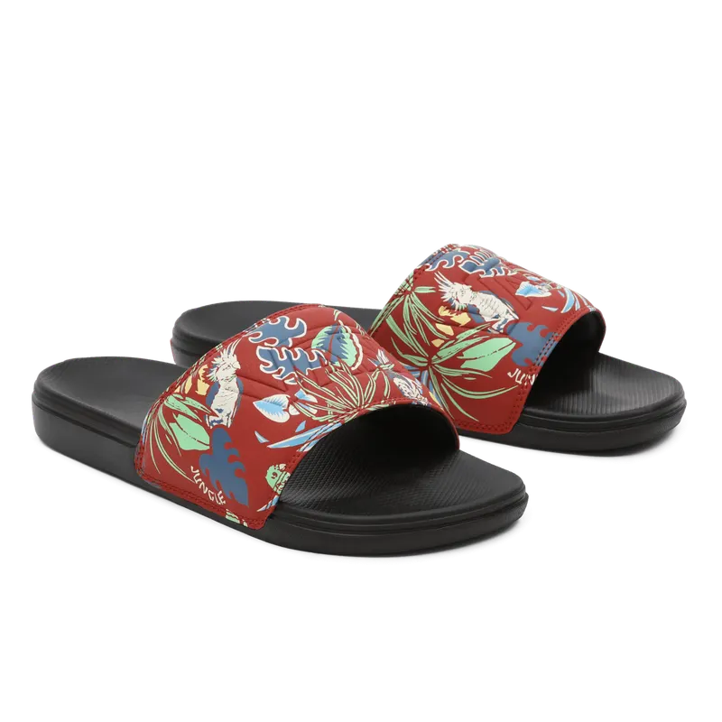 VANS Hawaiian Jungle La Costa Slide-on Slippers Rood (VN0A5HF5AN6)