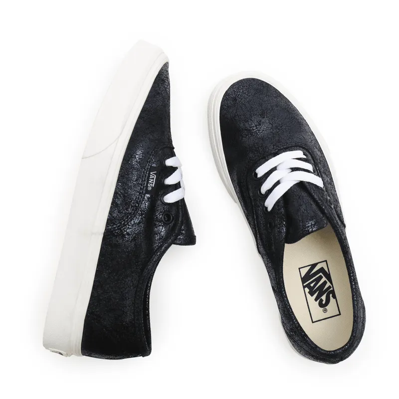 VANS Cracked Leather Authentic Zwart (VN0A5HZS9FK)