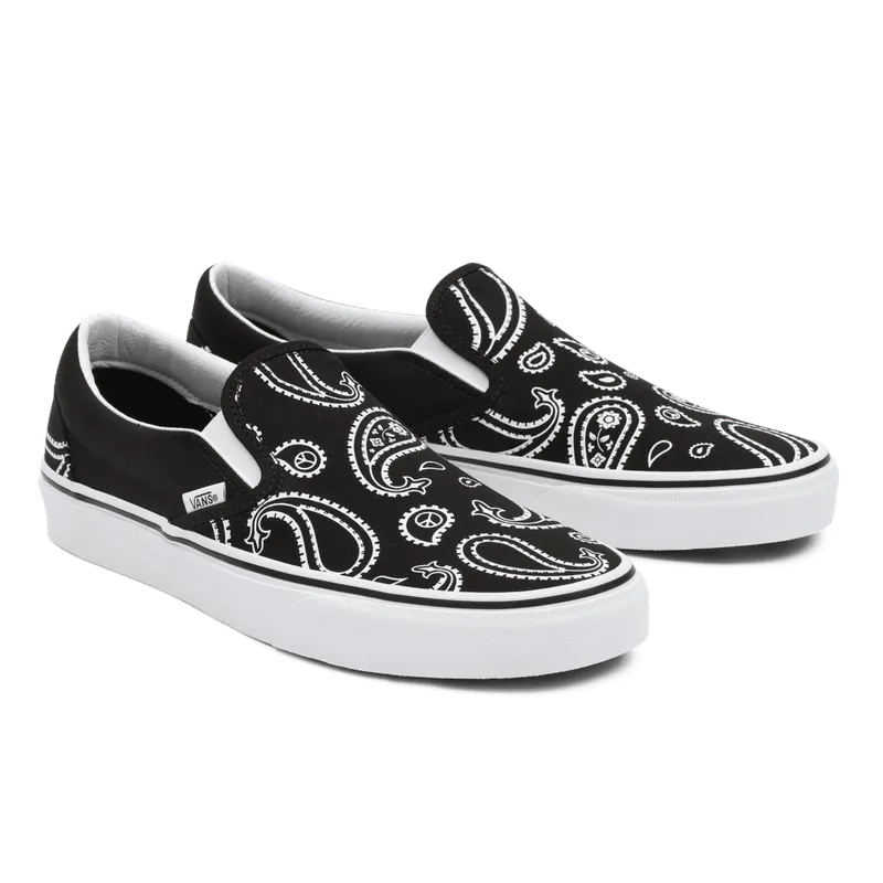 VANS Peace Paisley Classic Slip-on Zwart (VN0A5JMHB0E)