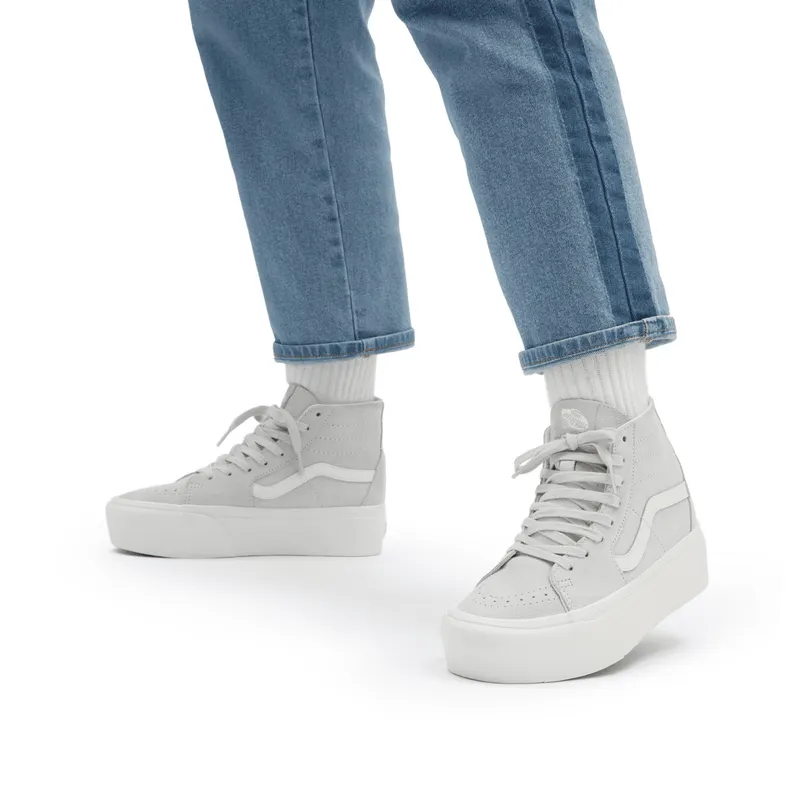 VANS Soft Suede Sk8-hi Tapered Stackform Grijs (VN0A5JMKB7D)