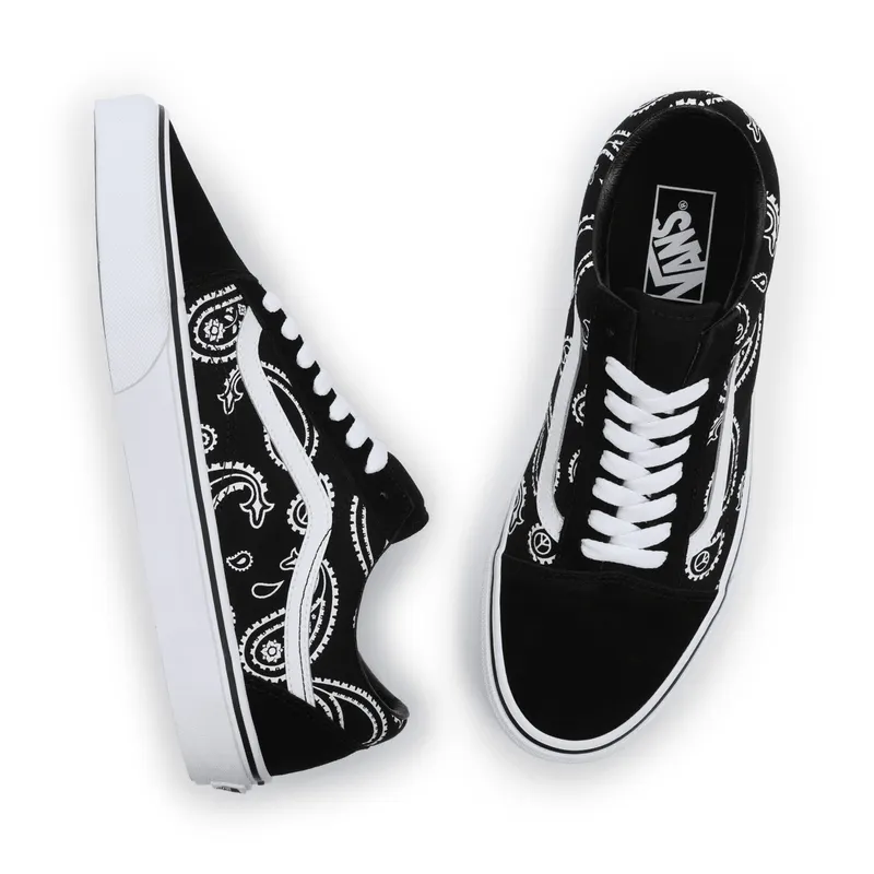 VANS Peace Paisley Old Skool Zwart (VN0A5KRFB0E)