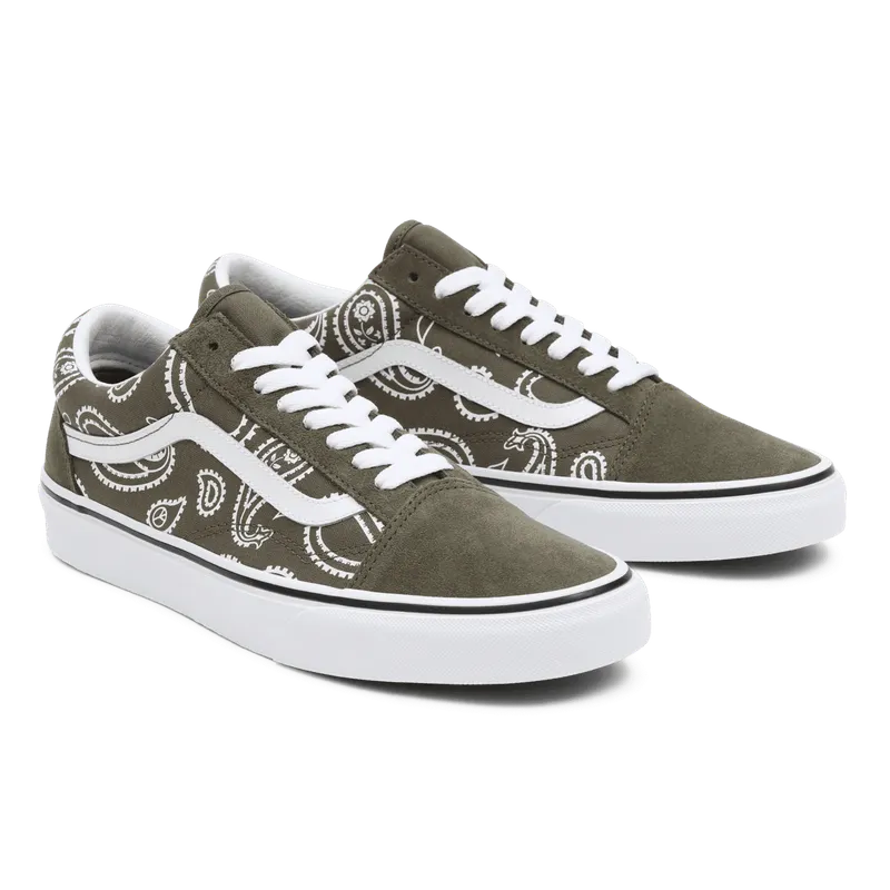 VANS Peace Paisley Old Skool Groen (VN0A5KRFB0F)