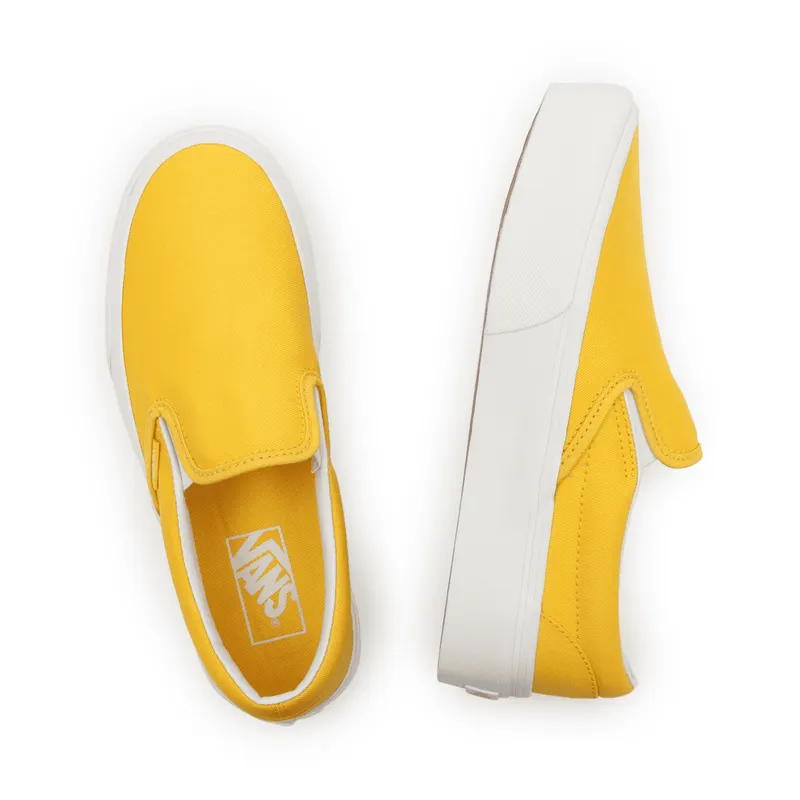 VANS Twill Classic Slip-on Platform Geel (VN0A5KXBB10)