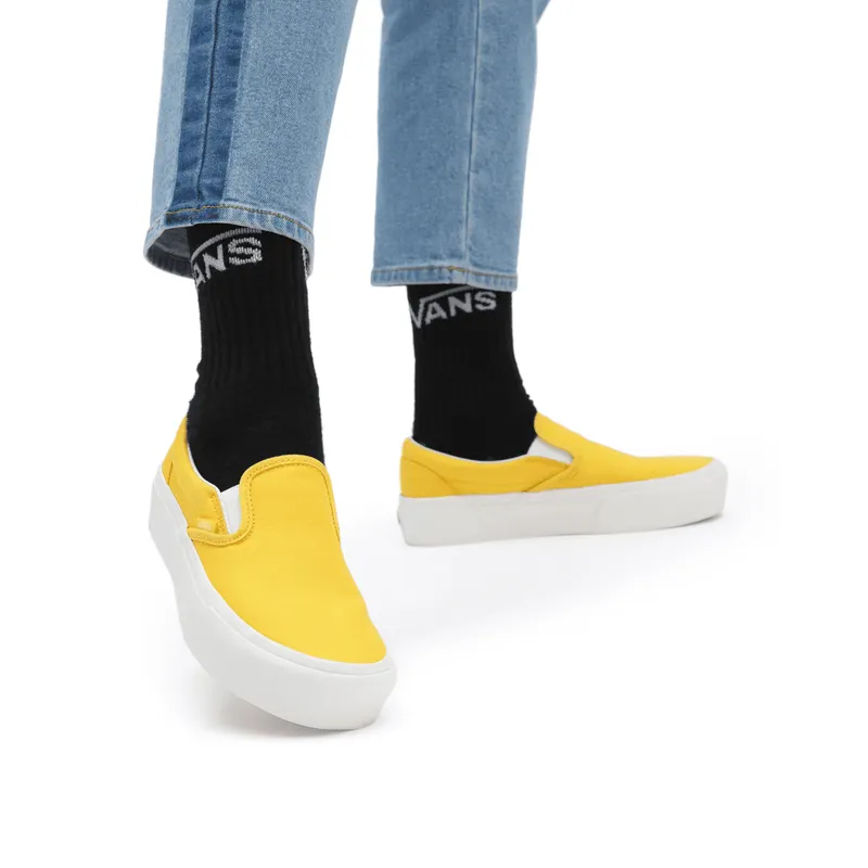 VANS Twill Classic Slip-on Platform Geel (VN0A5KXBB10)