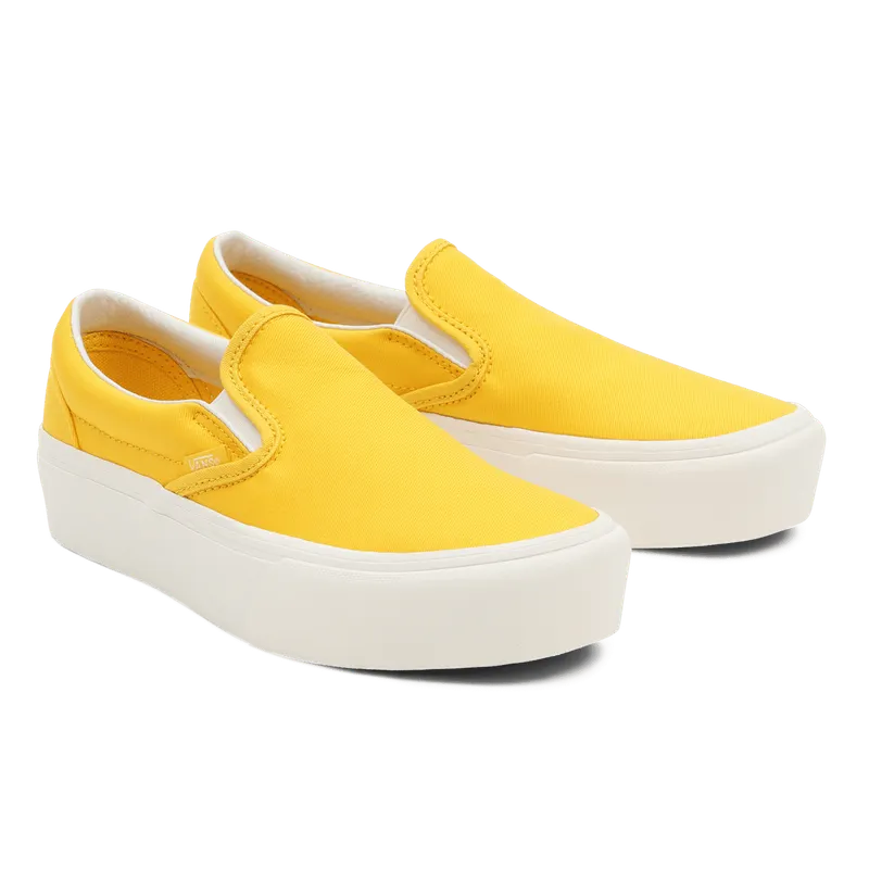 VANS Twill Classic Slip-on Platform Geel (VN0A5KXBB10)