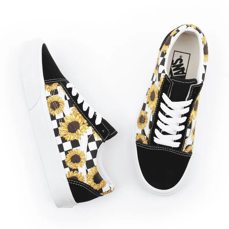 VANS Sunflower Embroidery Old Skool Zwart (VN0A7Q2J682)