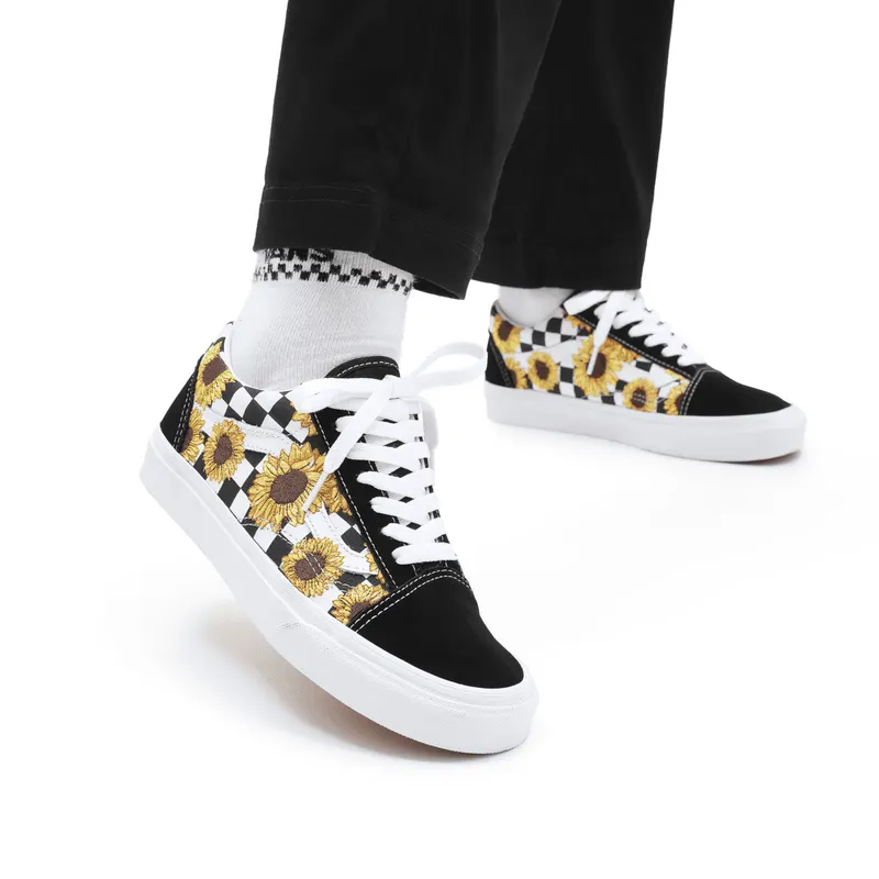 VANS Sunflower Embroidery Old Skool Zwart (VN0A7Q2J682)