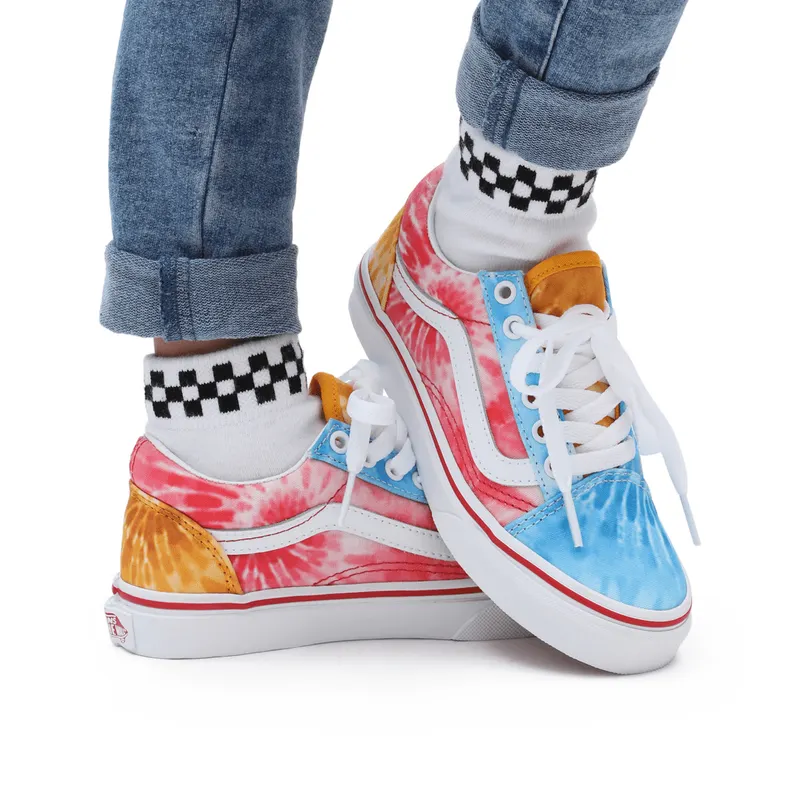 VANS Tie Dye Block Old Skool Kinderschoenen Multicolour (VN0A7Q5FABO)