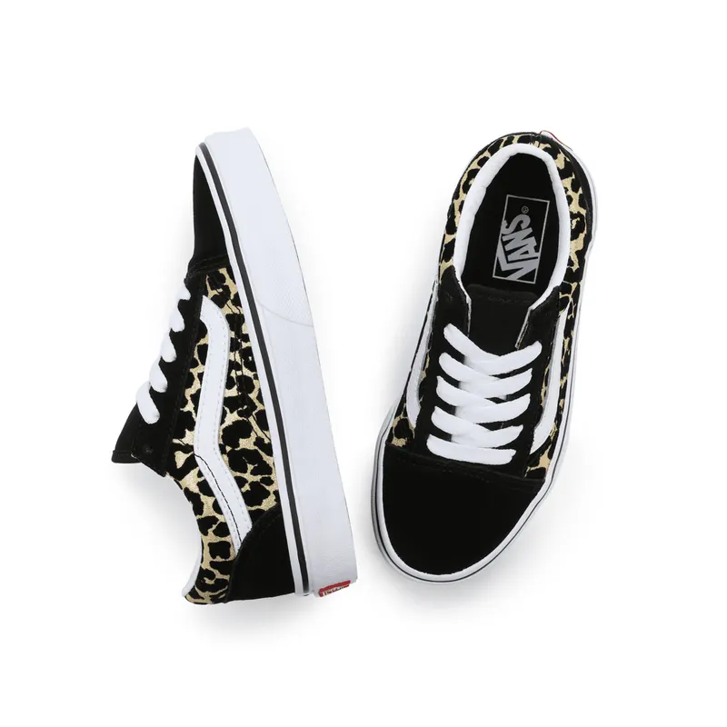 VANS Flocked Leopard Old Skool Kinderschoenen Zwart (VN0A7Q5FABS)