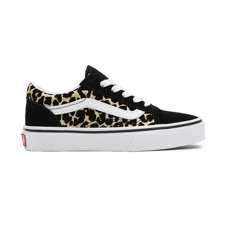 VANS Flocked Leopard Old Skool Kinderschoenen Zwart (VN0A7Q5FABS)
