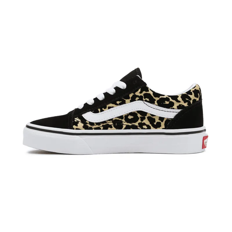 VANS Flocked Leopard Old Skool Kinderschoenen Zwart (VN0A7Q5FABS)