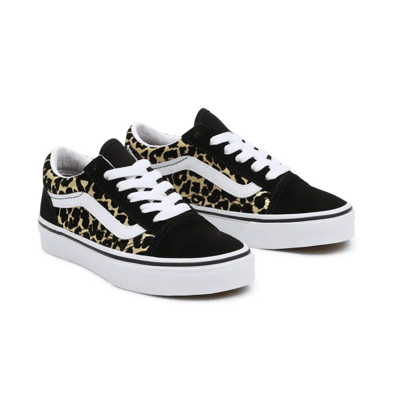 VANS Flocked Leopard Old Skool Kinderschoenen Zwart (VN0A7Q5FABS)