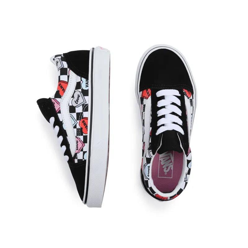 VANS Candy Hearts Old Skool Kinderschoenen Zwart (VN0A7Q5FABY)