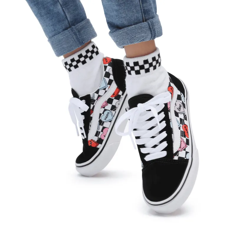 VANS Candy Hearts Old Skool Kinderschoenen Zwart (VN0A7Q5FABY)