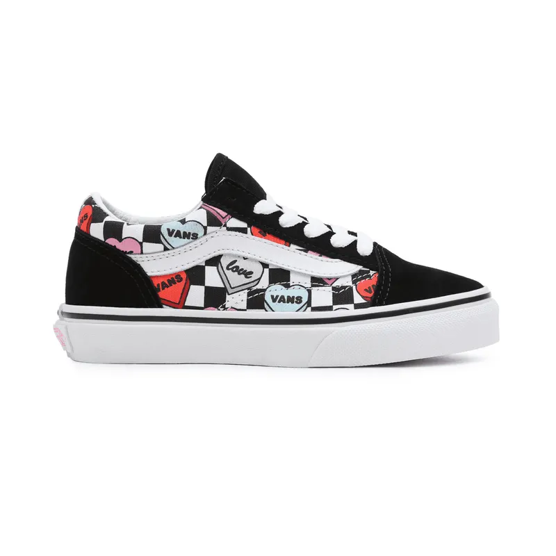 VANS Candy Hearts Old Skool Kinderschoenen Zwart (VN0A7Q5FABY)