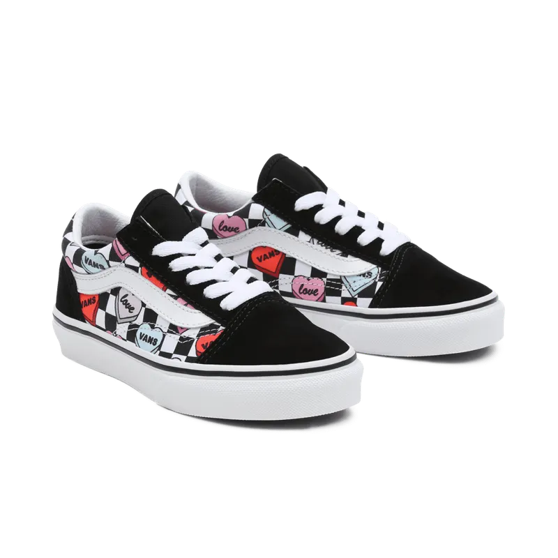 VANS Candy Hearts Old Skool Kinderschoenen Zwart (VN0A7Q5FABY)