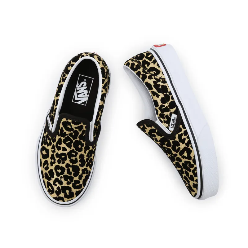 VANS Flocked Leopard Classic Slip-on Kinderschoenen Zwart (VN0A7Q5GABS)