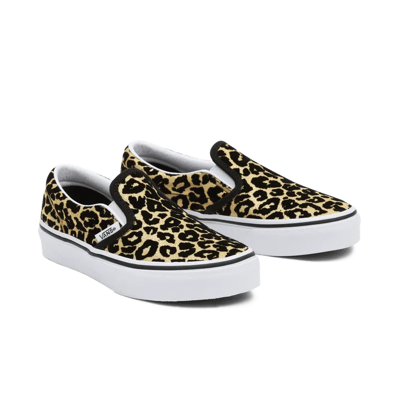 VANS Flocked Leopard Classic Slip-on Kinderschoenen Zwart (VN0A7Q5GABS)