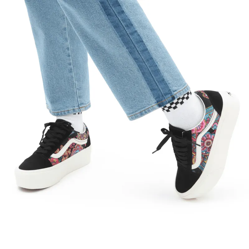 VANS Old Skool Stackform Zwart (VN0A7Q5MBLK)