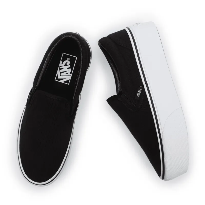 VANS Ribgebreide Slip-on Stackform Zwart (VN0A7Q5RB11)