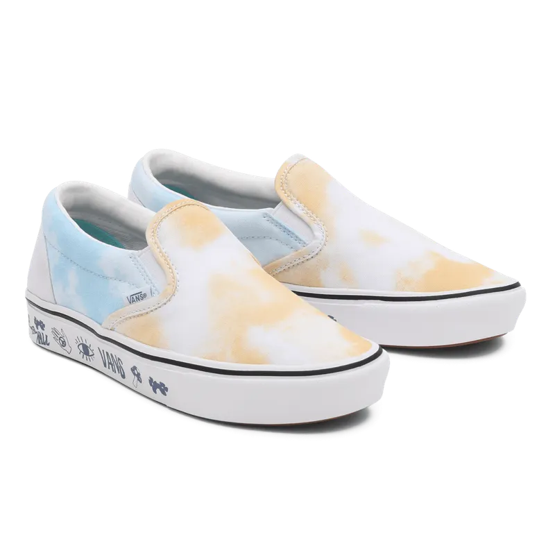 VANS Pastel Tie Dye Comfycush Slip-on Wit (VN0A7TNMB1Y)