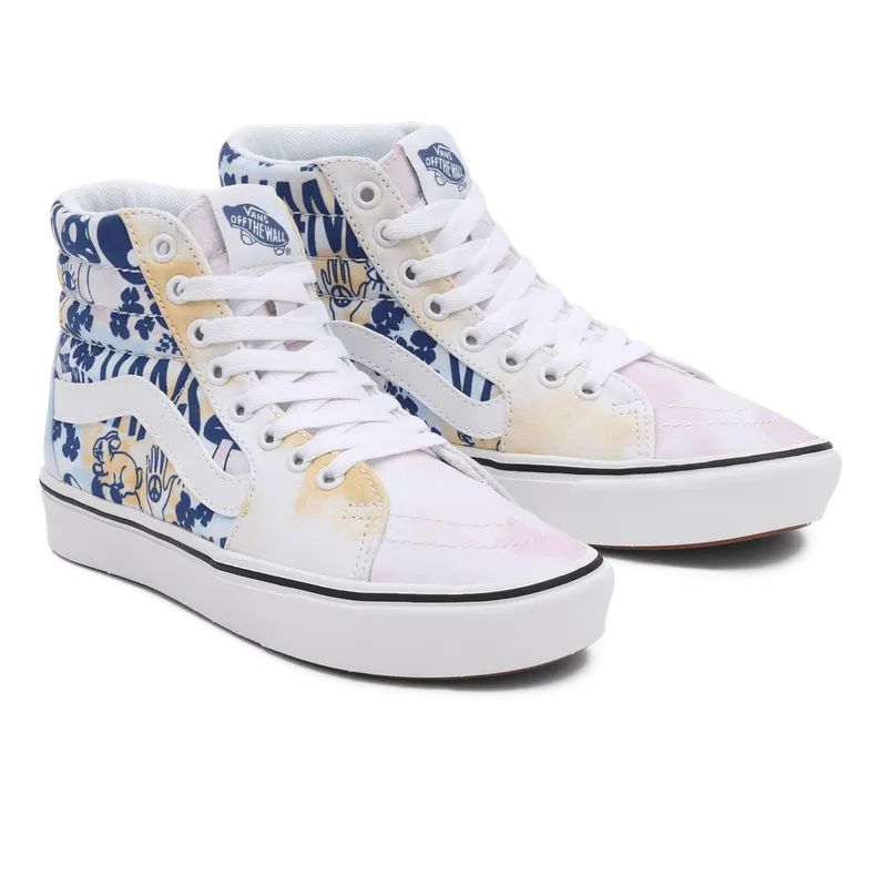 VANS Pastel Tie Dye Comfycush Sk8-hi Wit (VN0A7TNOB1Y)