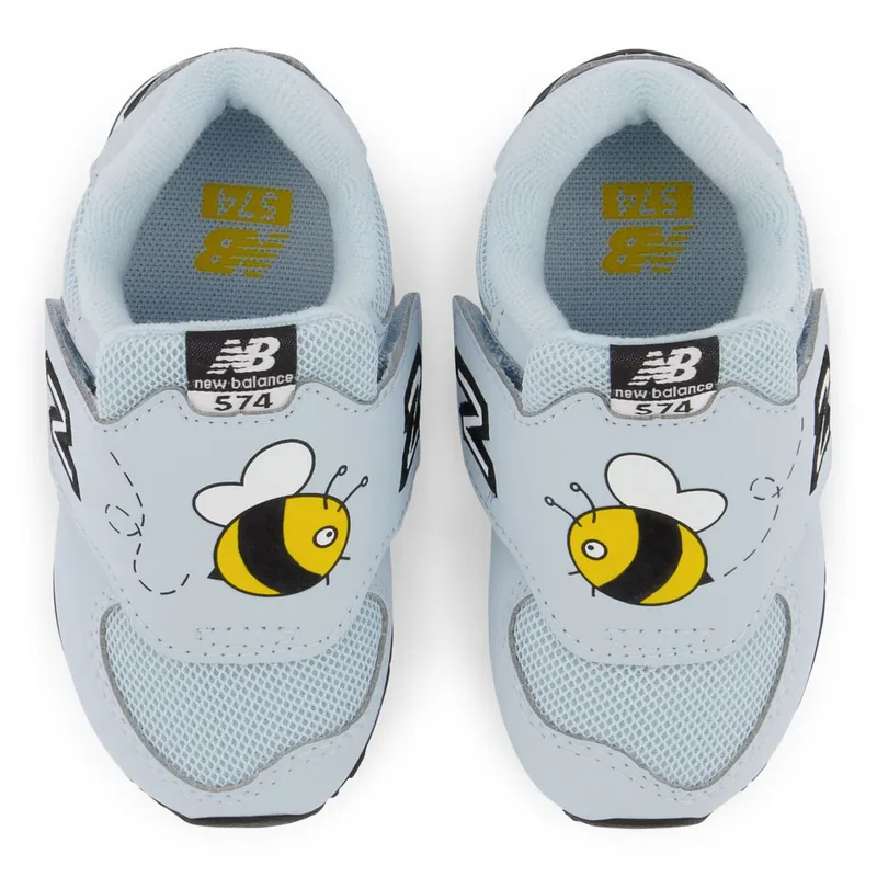 New Balance 574 Hook & Loop Morning Fog / Team Gold (IV574V1-37177)