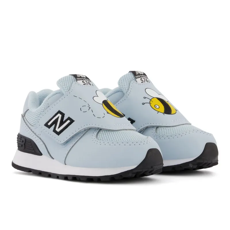 New Balance 574 Hook & Loop Morning Fog / Team Gold (IV574V1-37177)