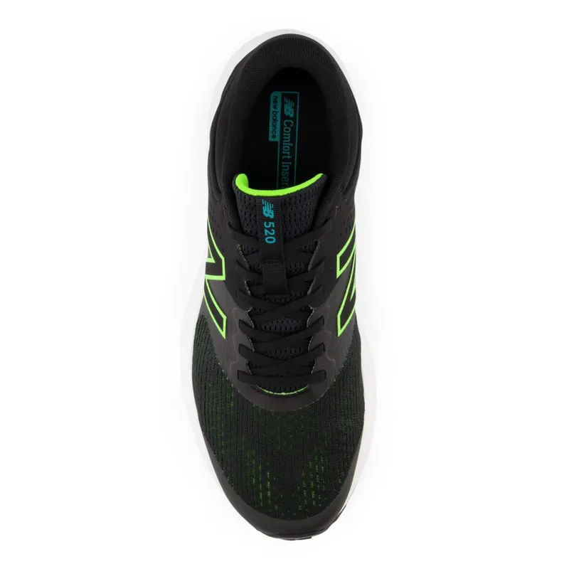 New Balance 520v7 Black / Pixel Green / White (M520V7-40864)