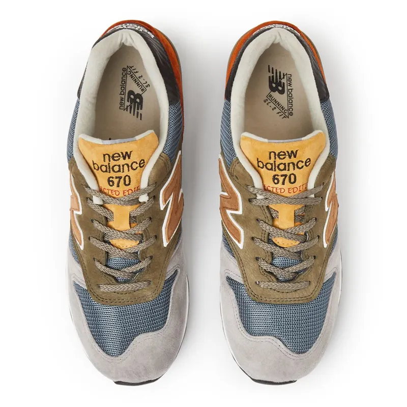 New Balance MADE in UK 670 Selected Edition Navy / Grey / Green (ML670V1-38433)