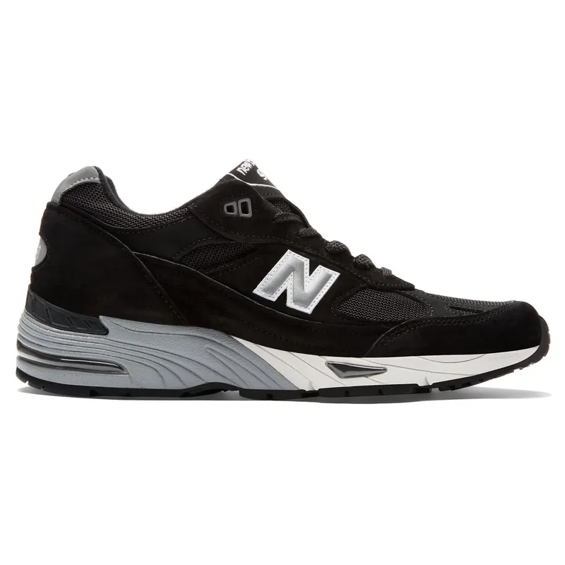 New Balance Made in UK 991 Black / Silver (ML991V1-13475)