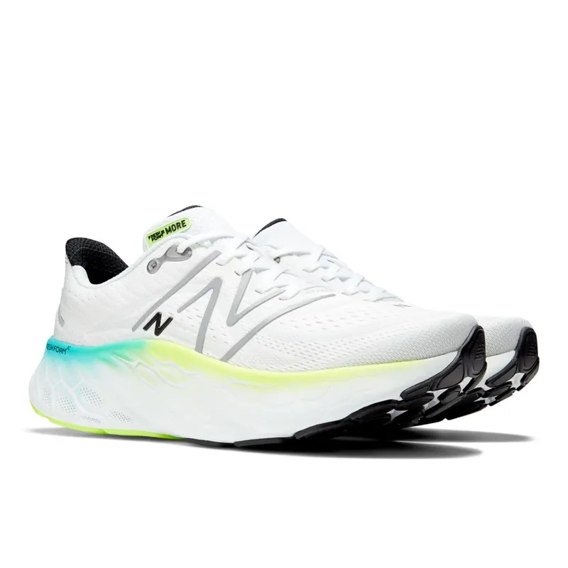New Balance Fresh Foam X More v4 White / Electric Teal (MMORV4-39151)