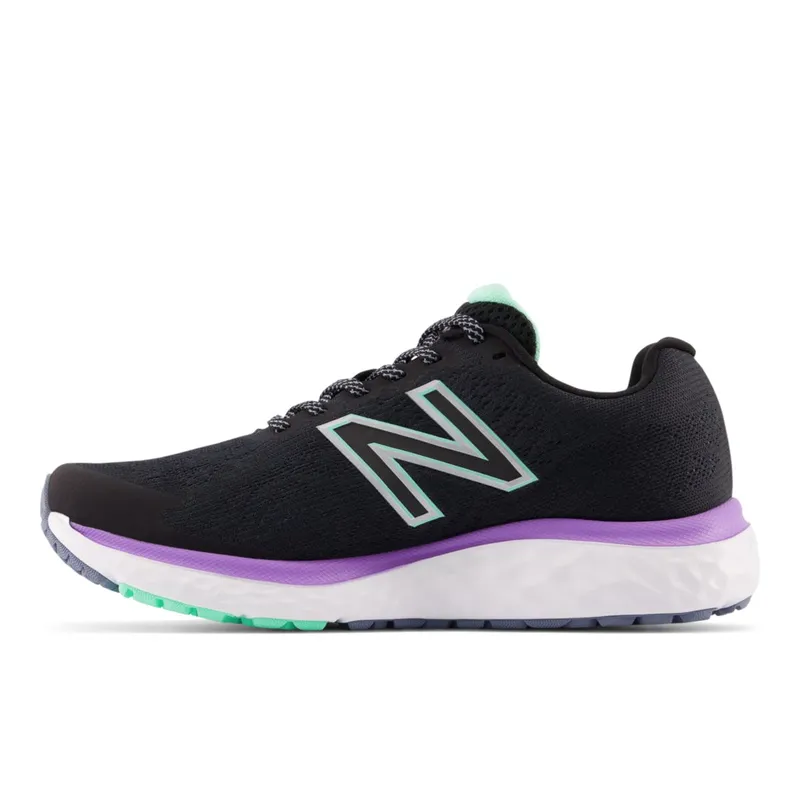 New Balance Fresh Foam 680v7 Black / Bright Mint / Electric Purple (W680V7-40735)