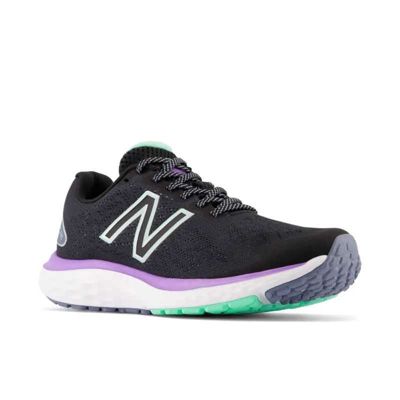 New Balance Fresh Foam 680v7 Black / Bright Mint / Electric Purple (W680V7-40735)