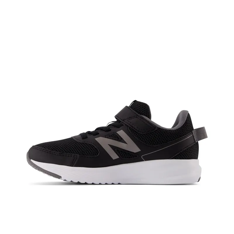 New Balance 570v3 Bungee Lace with Top Strap Black / Castlerock (YT570V3-38987)