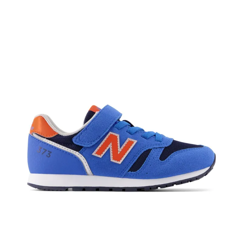 New Balance 373 Bungee Lace with Top Strap Serene Blue / Poppy (YV373V2-40085)