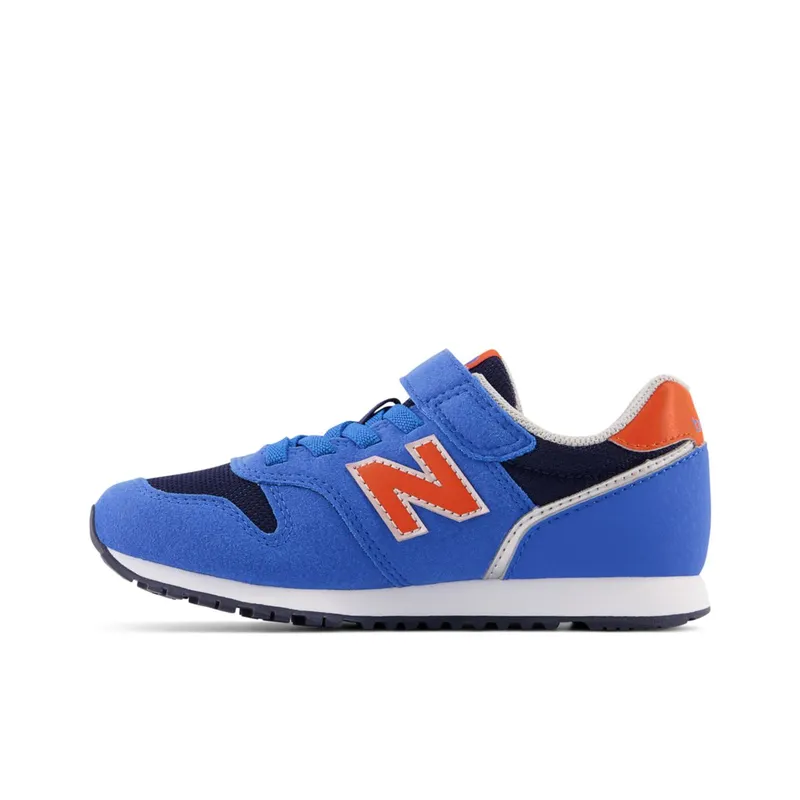 New Balance 373 Bungee Lace with Top Strap Serene Blue / Poppy (YV373V2-40085)