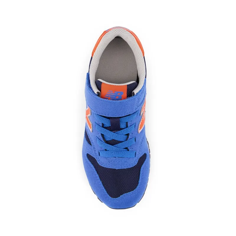 New Balance 373 Bungee Lace with Top Strap Serene Blue / Poppy (YV373V2-40085)
