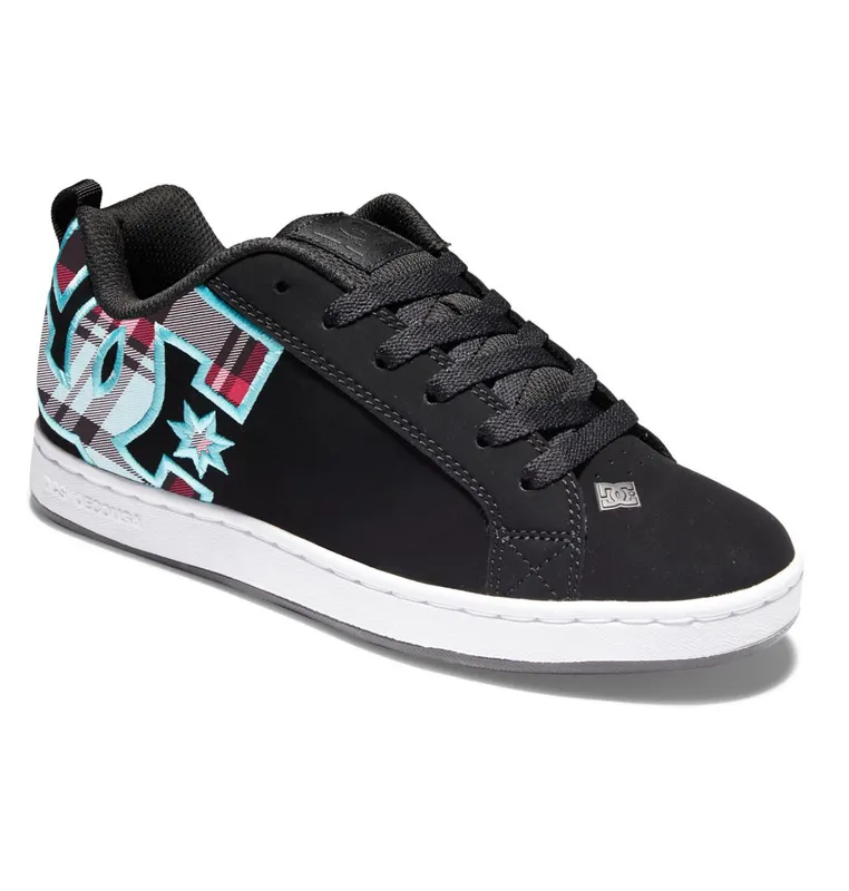 DC Shoes Court Graffik black/c blue plaid (300678-BKL)