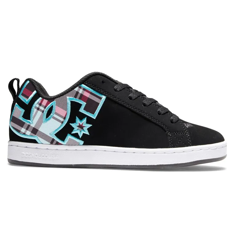 DC Shoes Court Graffik black/c blue plaid (300678-BKL)