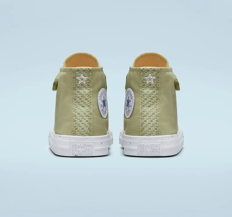 Converse Chuck Taylor All Star Easy-On Speckled Olive Aura/cyber Mango/wit (A00384C)