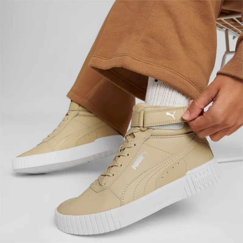 Puma Carina 2.0 Mid Women Wit/Zilver (385851-04)