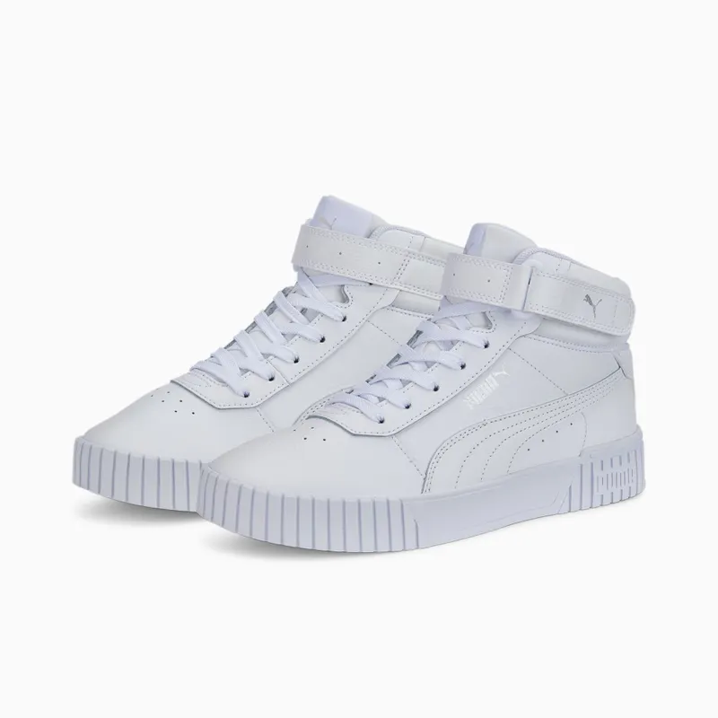 Puma Carina 2.0 Mid Women Zilver/Wit (385851-02)