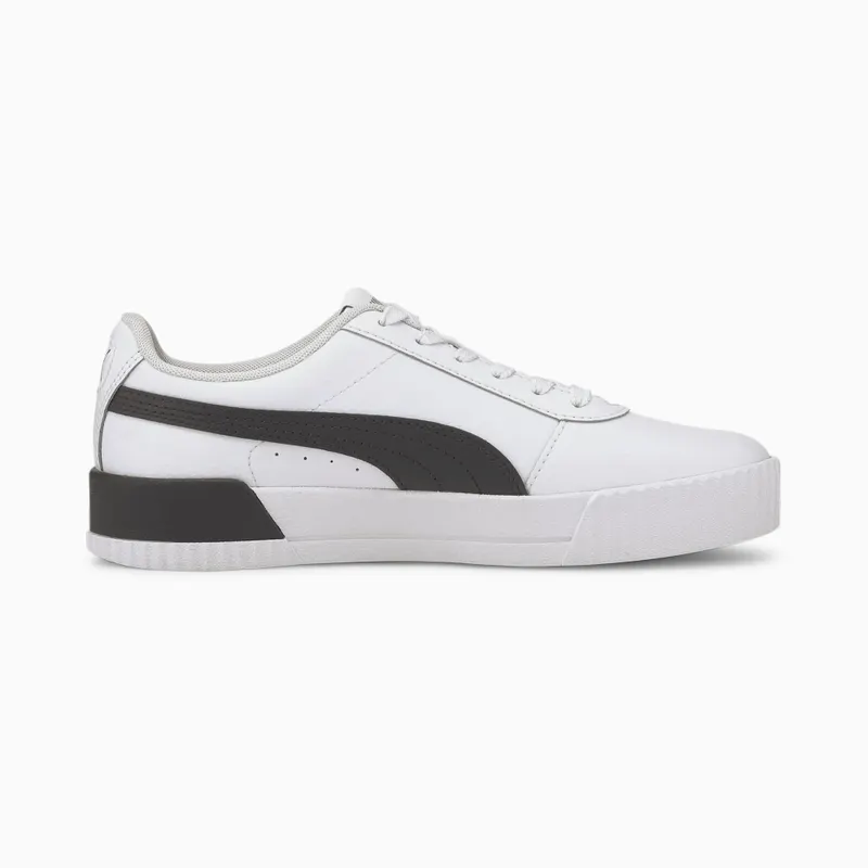 Puma Carina leren Zilver/Zwart/Wit (370325-21)