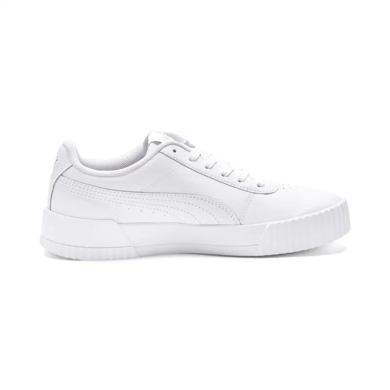 Puma Carina leren Zilver/Wit (370325-02)