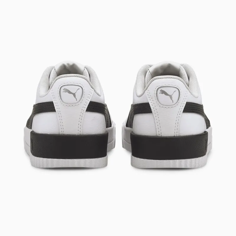 Puma Carina leren Zilver/Zwart/Wit (370325-21)